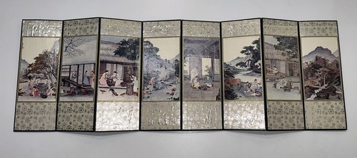 Vintage panel oriental table - 8,